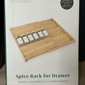 Edelhaus Bamboo Spice Rack for Drawer